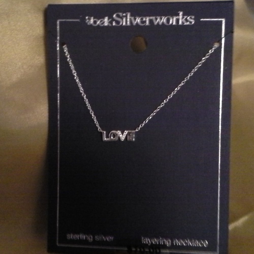 NEW LOVE LAYERING NECKLACE STERLING SILVER
